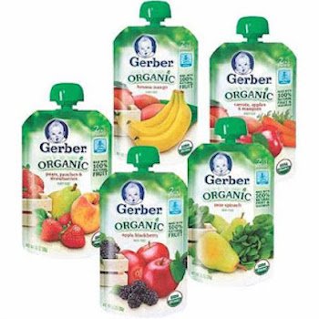 Save $1.50 off (4) Gerber Food Pouches Printable Coupon