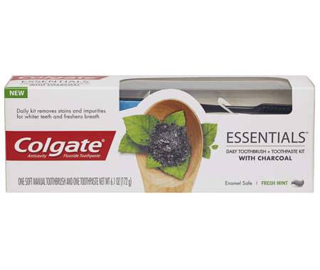 Save $0.75 off (1) Colgate Essentials with Charcoal Printable Coupon