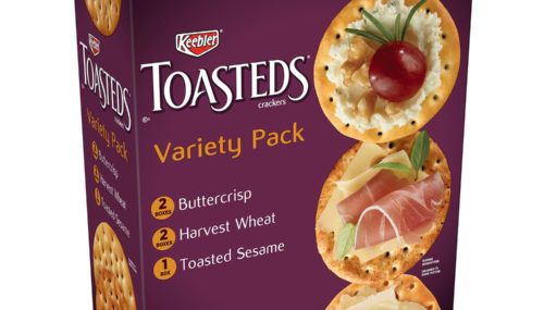Save $1.50 off (1) Keebler Toasteds Crackers Variety Pack Coupon