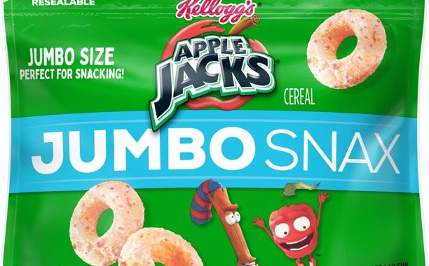 Save $1.00 off (1) Kellogg’s Apple Jacks Jumbo Snax Cereal Coupon