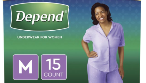 Save $5.00 off (2) Packages of DEPEND® Products Printable Coupon