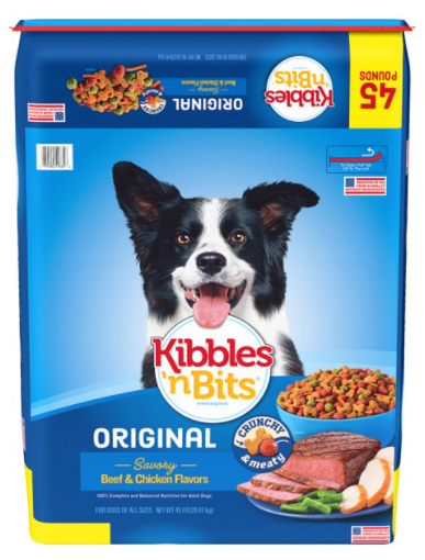 Save $1.00 off (1) Bag of Kibbles 'n Bits® Dry Dog Food Printable Coupon