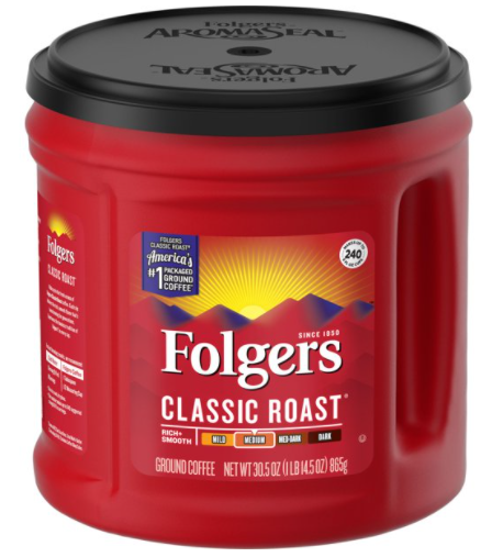 Save $1.00 off (1) Folgers® Coffee Product Printable Coupon