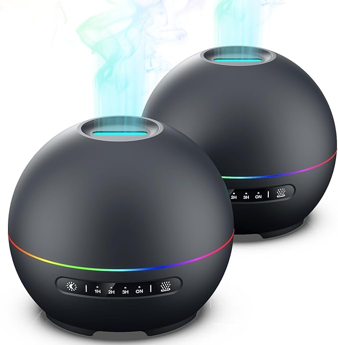 2-Pack Essential Oil Diffusers for Home