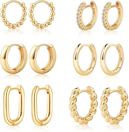 MIDEEO Chunky Hoop Earrings